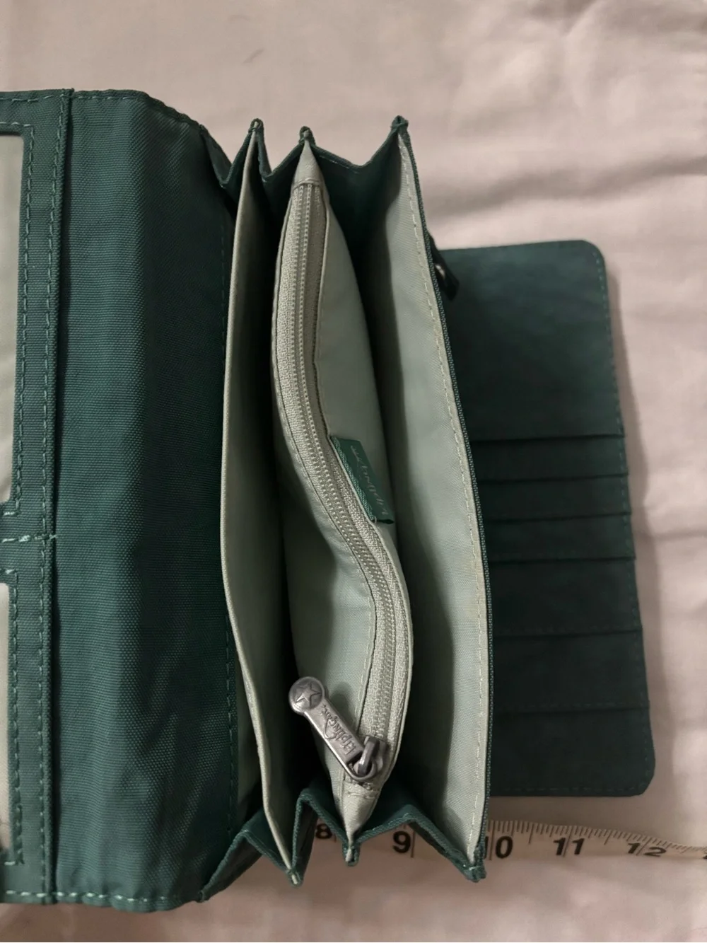 Teal Fold-Over Wallet - Women Bags